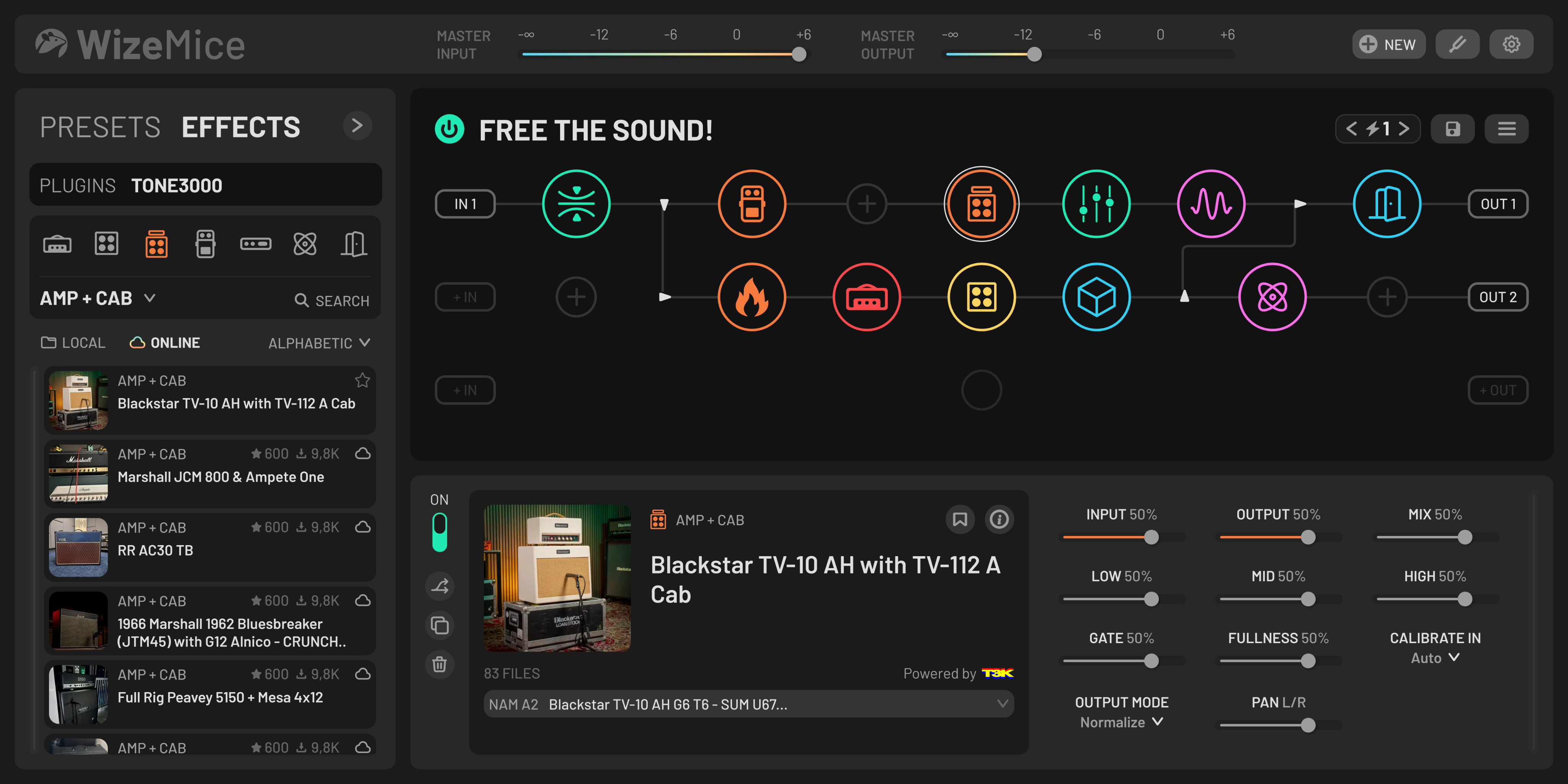 WizeHost interface